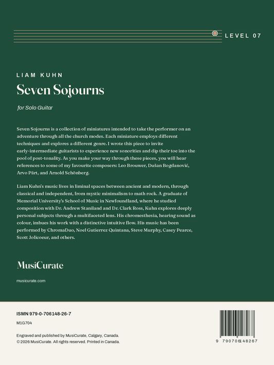 Seven Sojourns: back cover