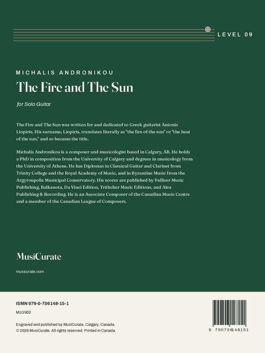 The Fire and The Sun: back cover