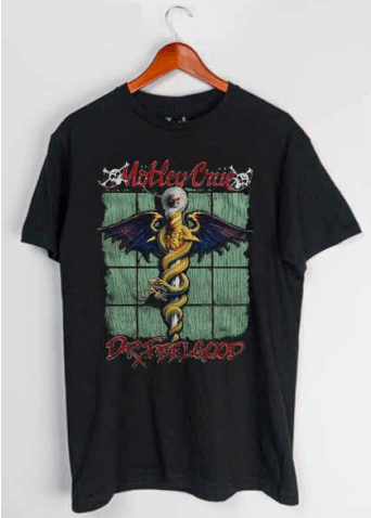 Motley Crue Dr. Feelgood Black T-Shirt
