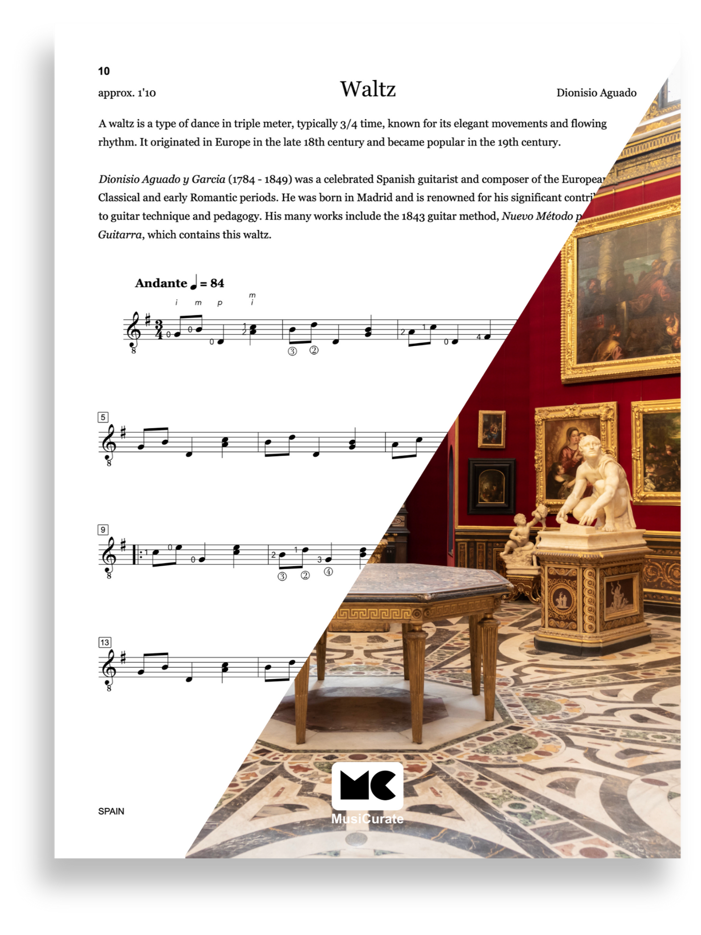 Opere selezionate per chitarra solista: Livello uno