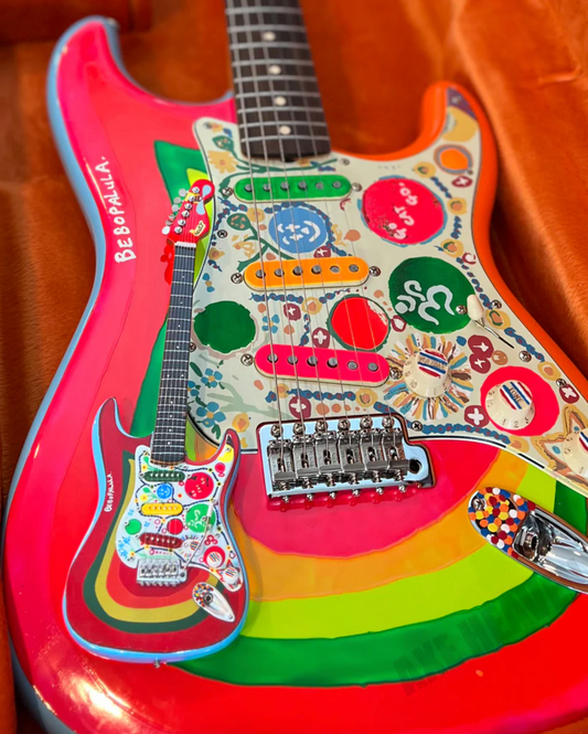 Fab Four Licensed Miniature Fender™ Strat™ Rocky Design Guitar Replica