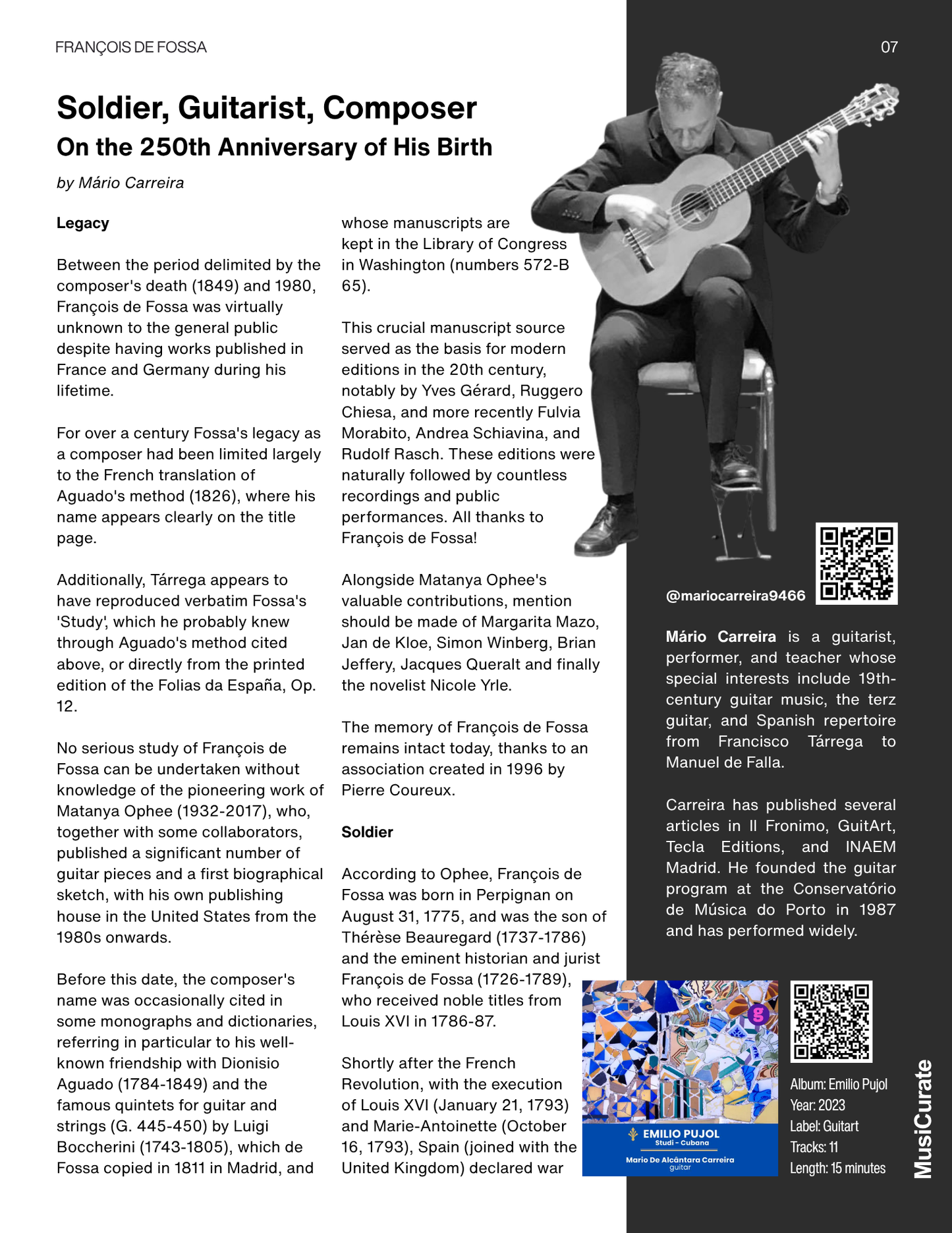 Ottobre 2025 | La rivista di chitarra classica