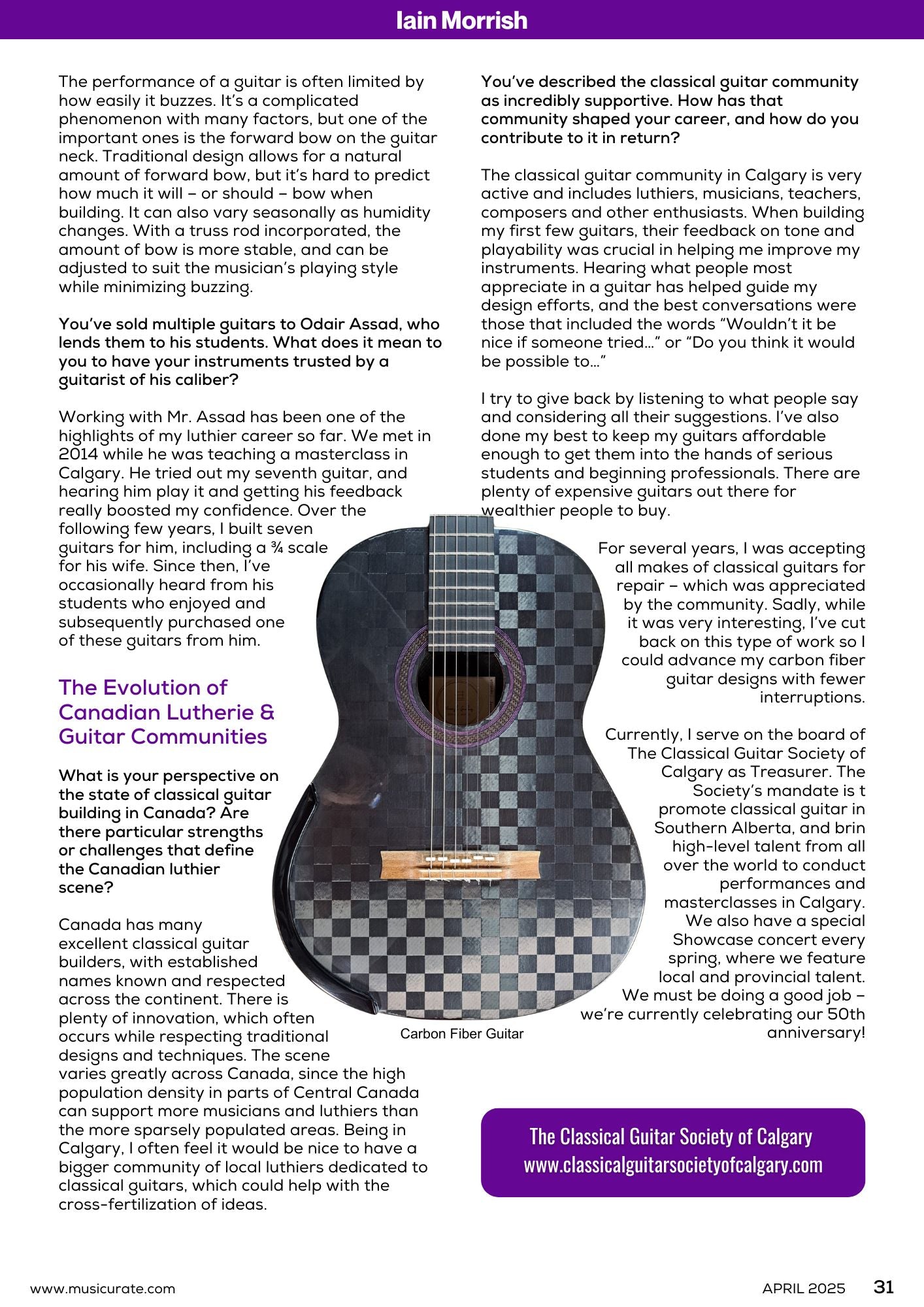 Aprile 2025 | La rivista di chitarra classica