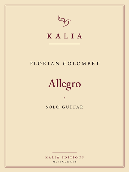 Allegro Colombet Kalia Editions cover
