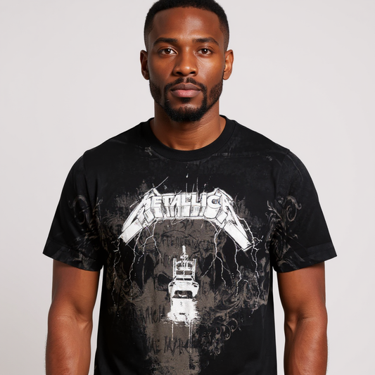 Metallica - Ride The Lightning Chair Black T-Shirt