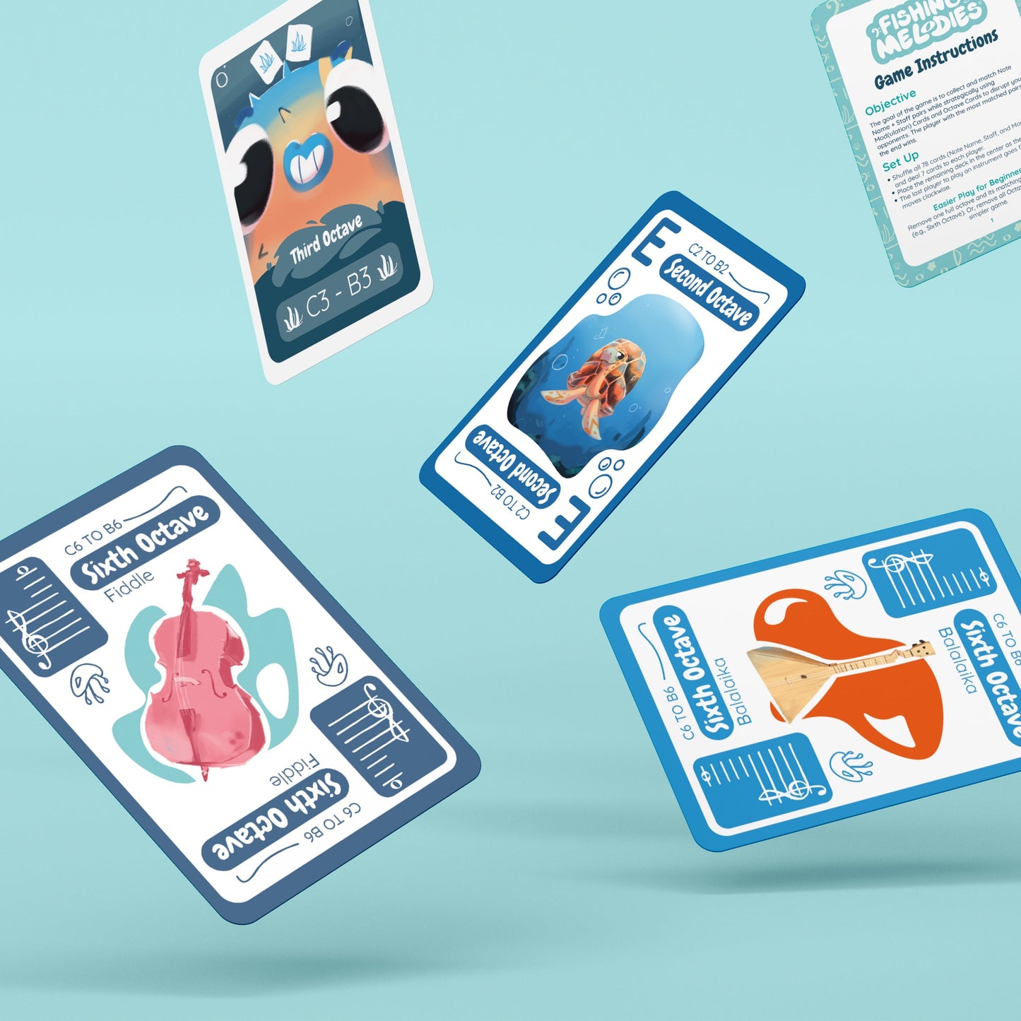 Fishing for Melodies: A Musical Sight Reading Card Game