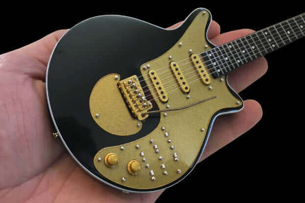 Guitare miniature de collection Brian May Signature "Gold Special"