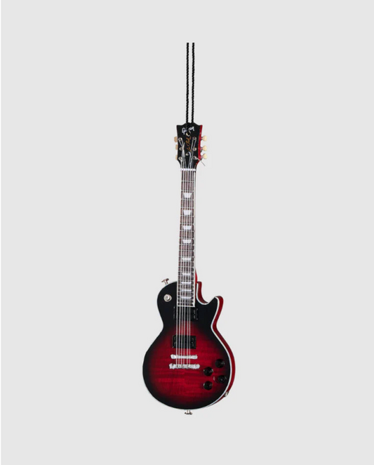Slash Vermillion Burst Guitar Holiday Ornament 6" Gibson Les Paul - Officially Licensed