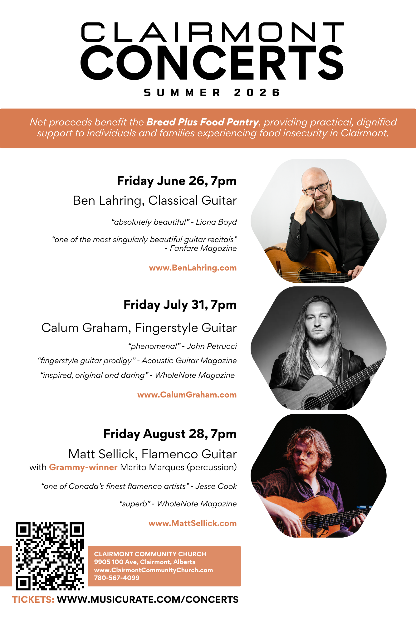Clairmont Concerts: Full Series (Three Concert Pass)