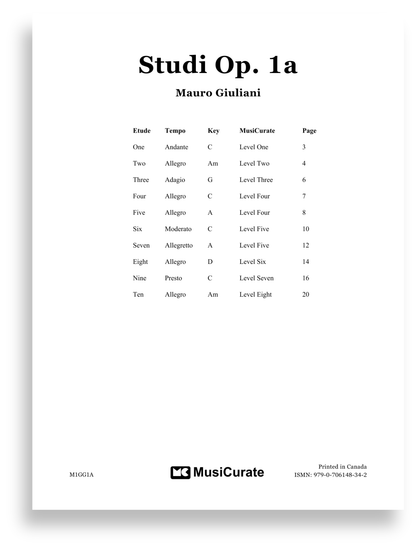 Studi Op. 1a