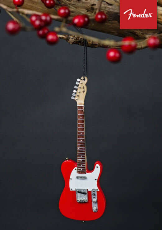 Ornement de guitare miniature FENDER Telecaster rouge années 50 - 15 cm
