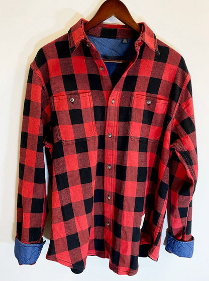Guns n Roses '91 Use Your Illusion Vintage Rock Flannel Shirt