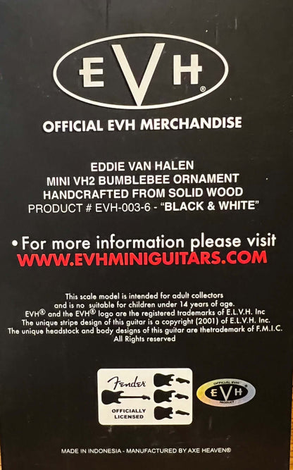 EVH – “Franky” (White/Black) 6″ Holiday Ornament