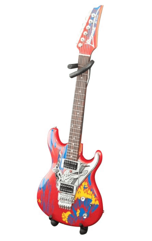 Joe Satriani Silver Surfer Miniature Guitar Replica