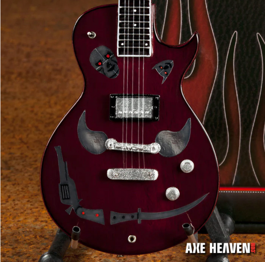 Keith Richards 1981 Zemaitis Macabre Miniature Guitar Replica Collectible