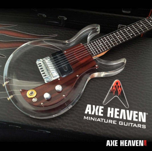 Guitare miniature Dan Armstrong en acrylique transparent, réplique de collection