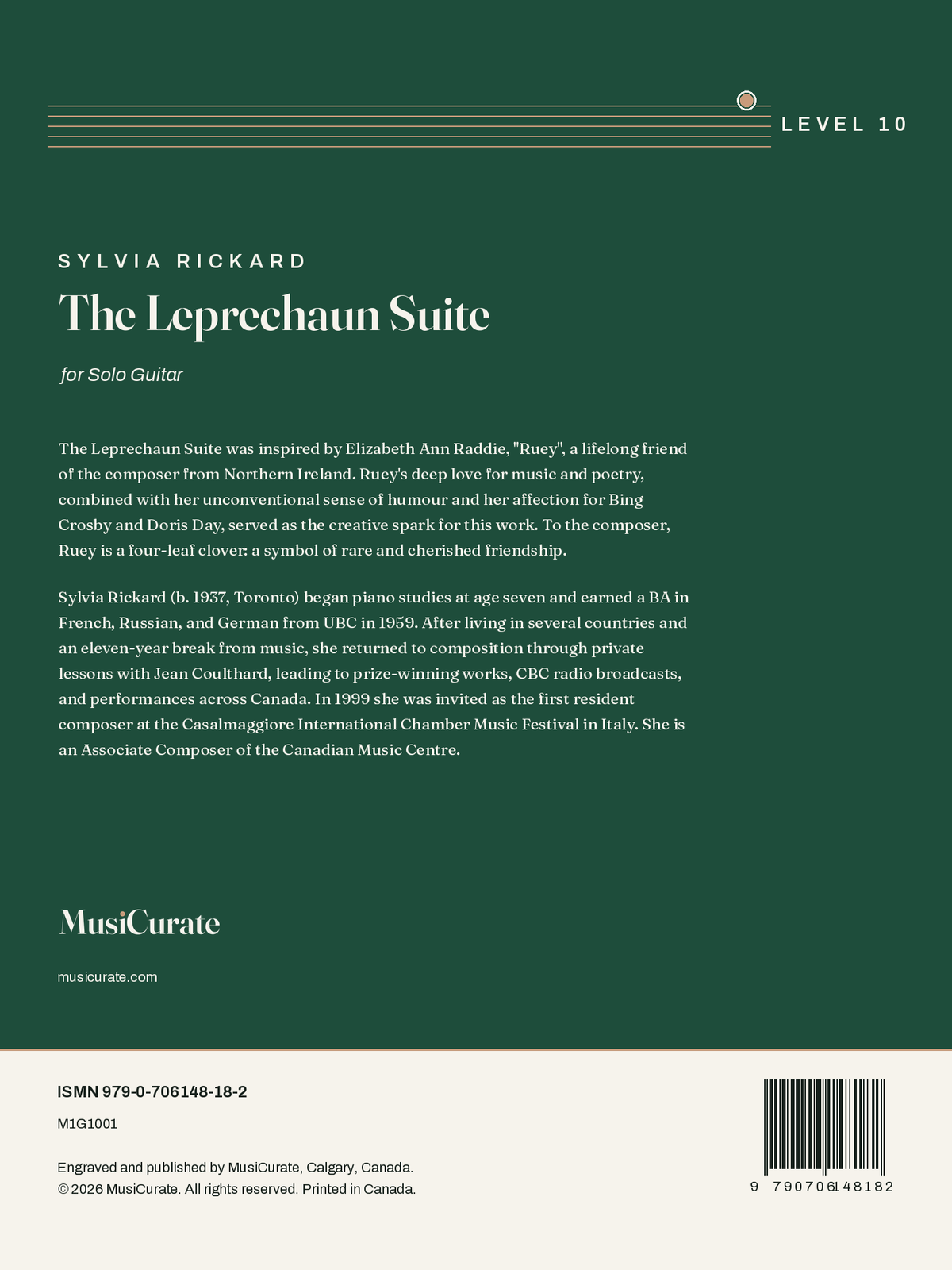 The Leprechaun Suite: back cover
