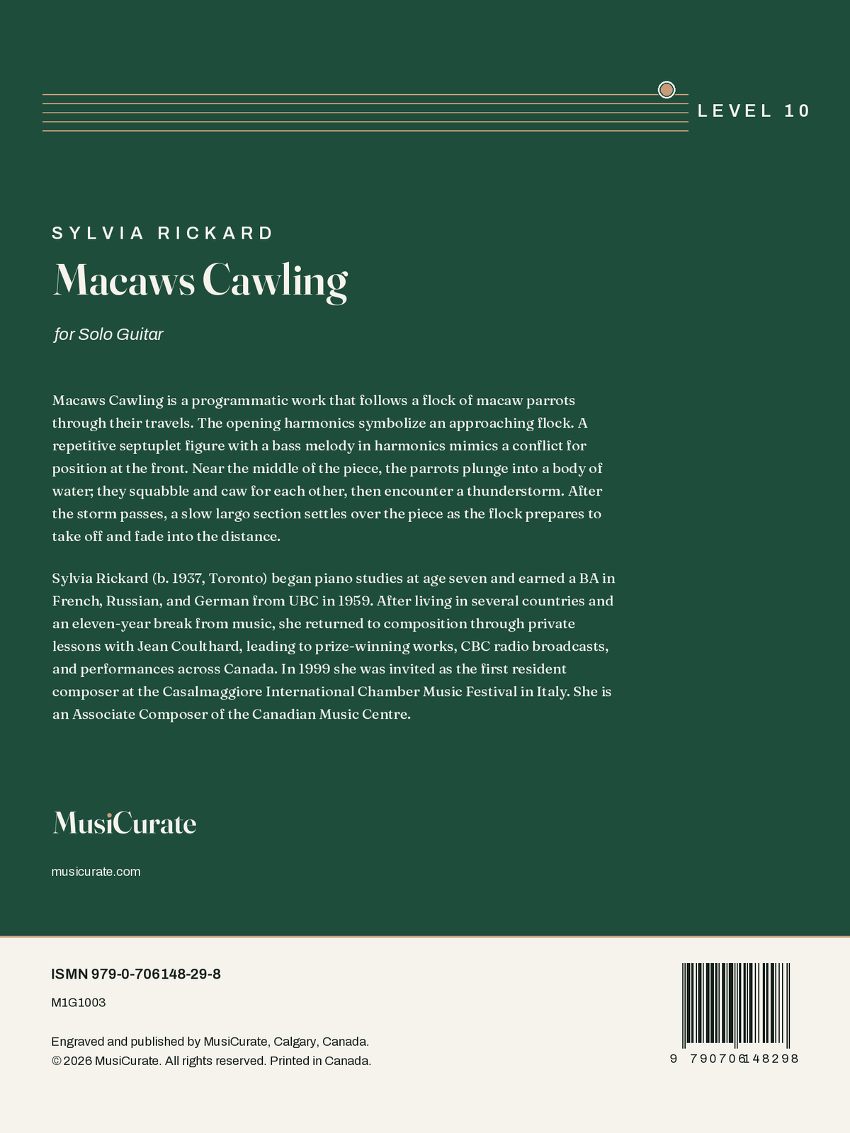 Macaws Cawling: back cover