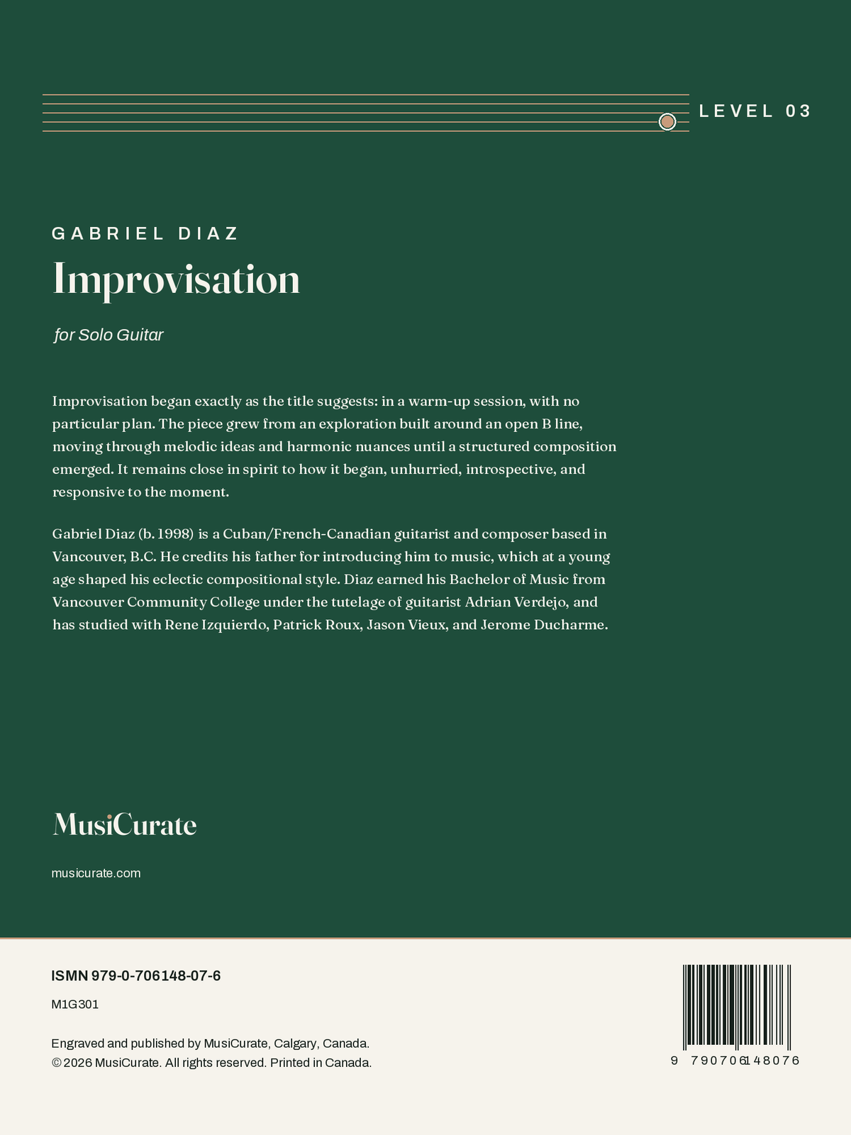 Improvisation: back cover