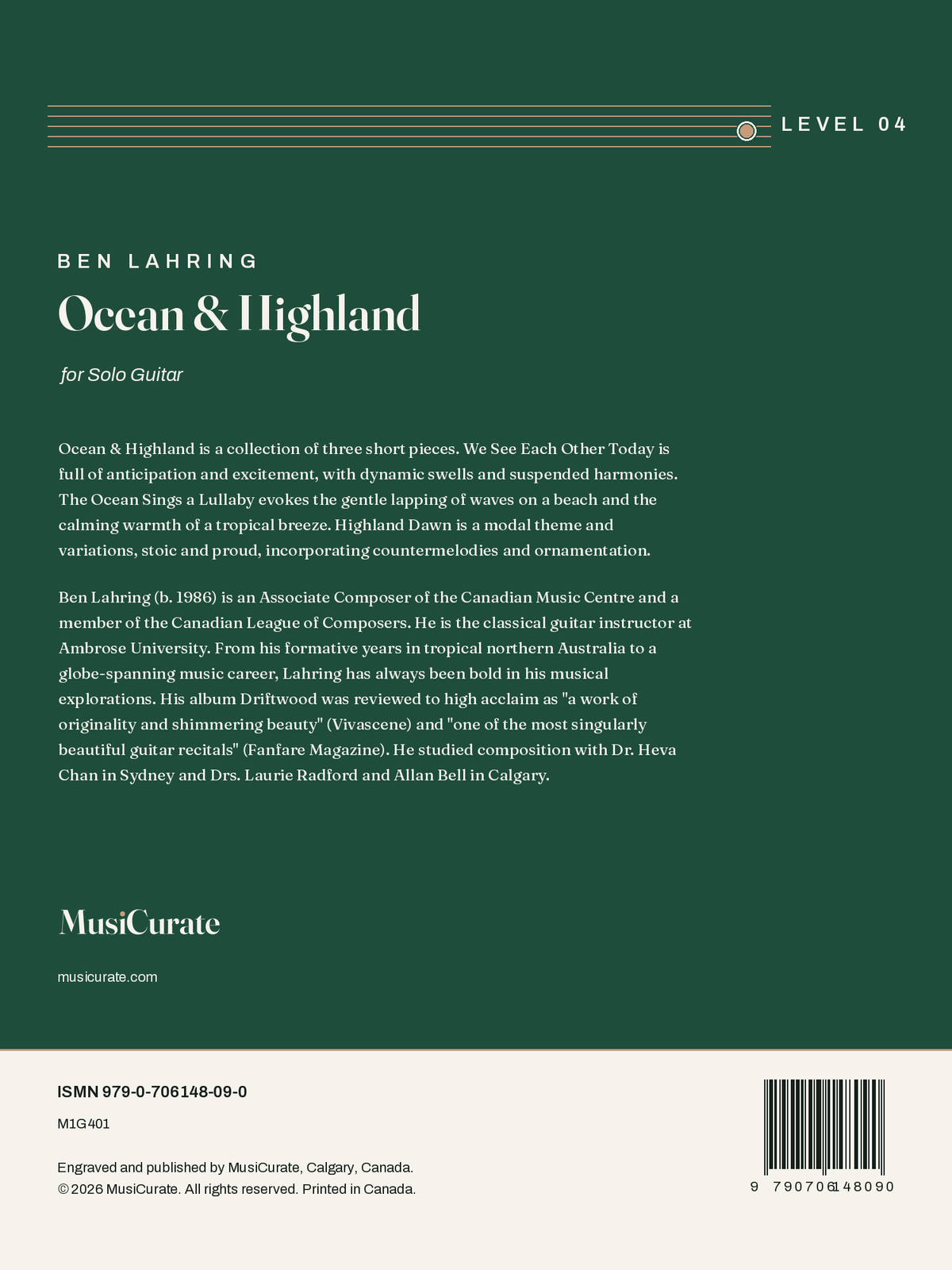 Ocean & Highland: back cover