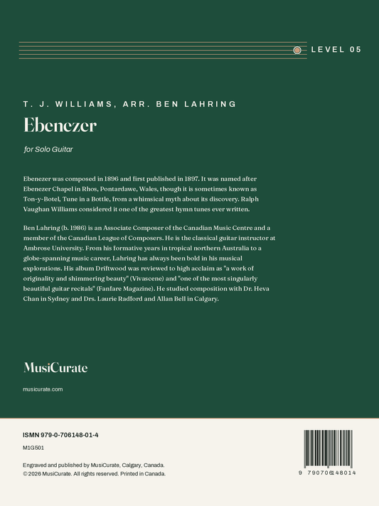 Ebenezer: back cover