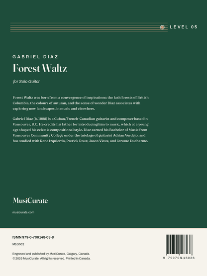 Forest Waltz: back cover