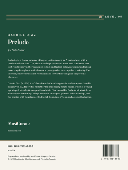Prelude: back cover