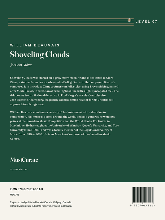 Shoveling Clouds: back cover