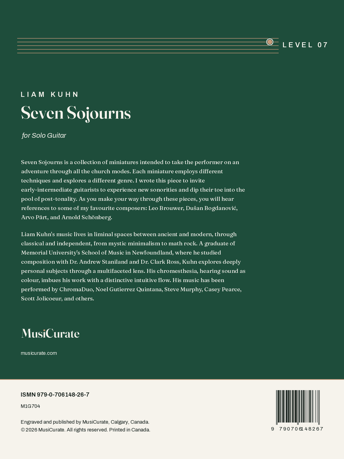 Seven Sojourns: back cover