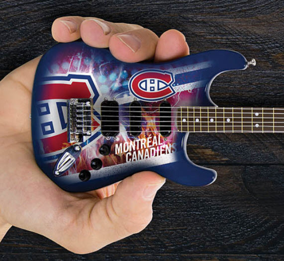Mini-guitare de collection 10 po des Canadiens de Montréal