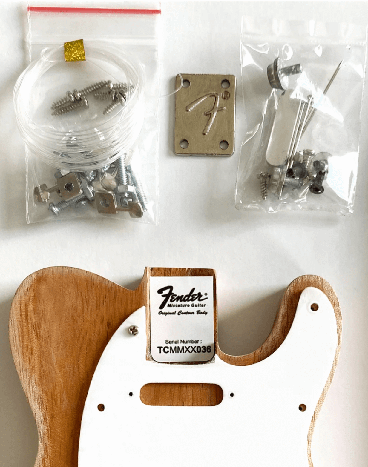 KIT MAQUETTE Guitare Miniature - Fender™ Telecaster™ - ASSEMBLEZ LA VÔTRE - Sous licence officielle
