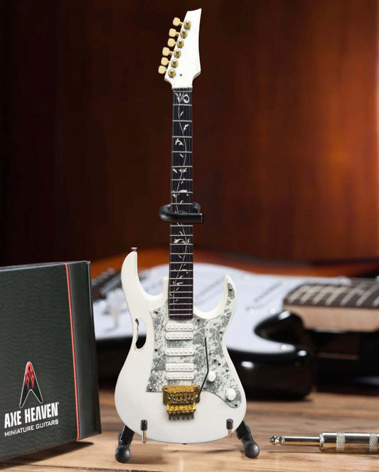 Steve Vai Signature White JEM Miniature Guitar Replica Collectible