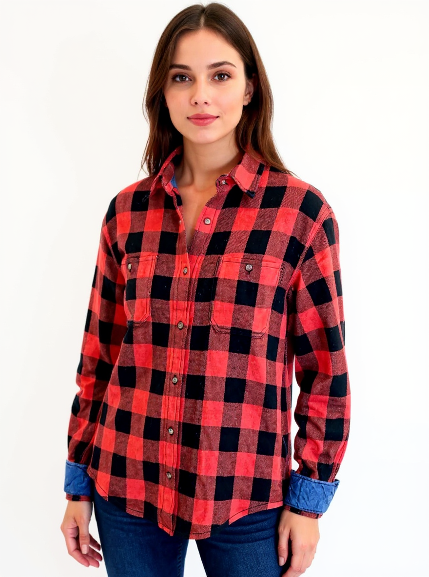 Guns n Roses '91 Use Your Illusion Vintage Rock Flannel Shirt