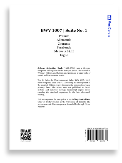 BWV 1007 (Cello Suite No. 1) arr. McFadden