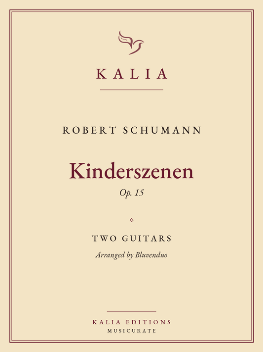 Kinderszenen Op. 15 Schumann Bluvenduo Kalia Editions cover