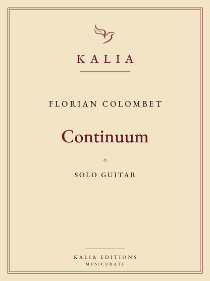 Continuum Colombet Kalia Editions cover