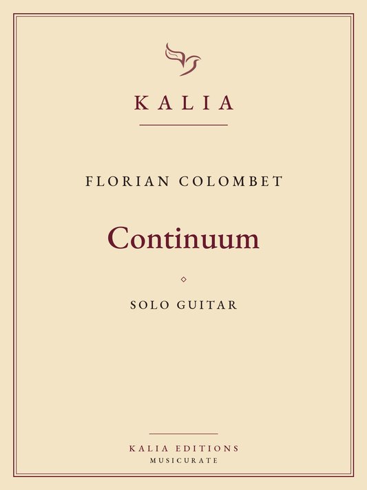 Continuum Colombet Kalia Editions cover